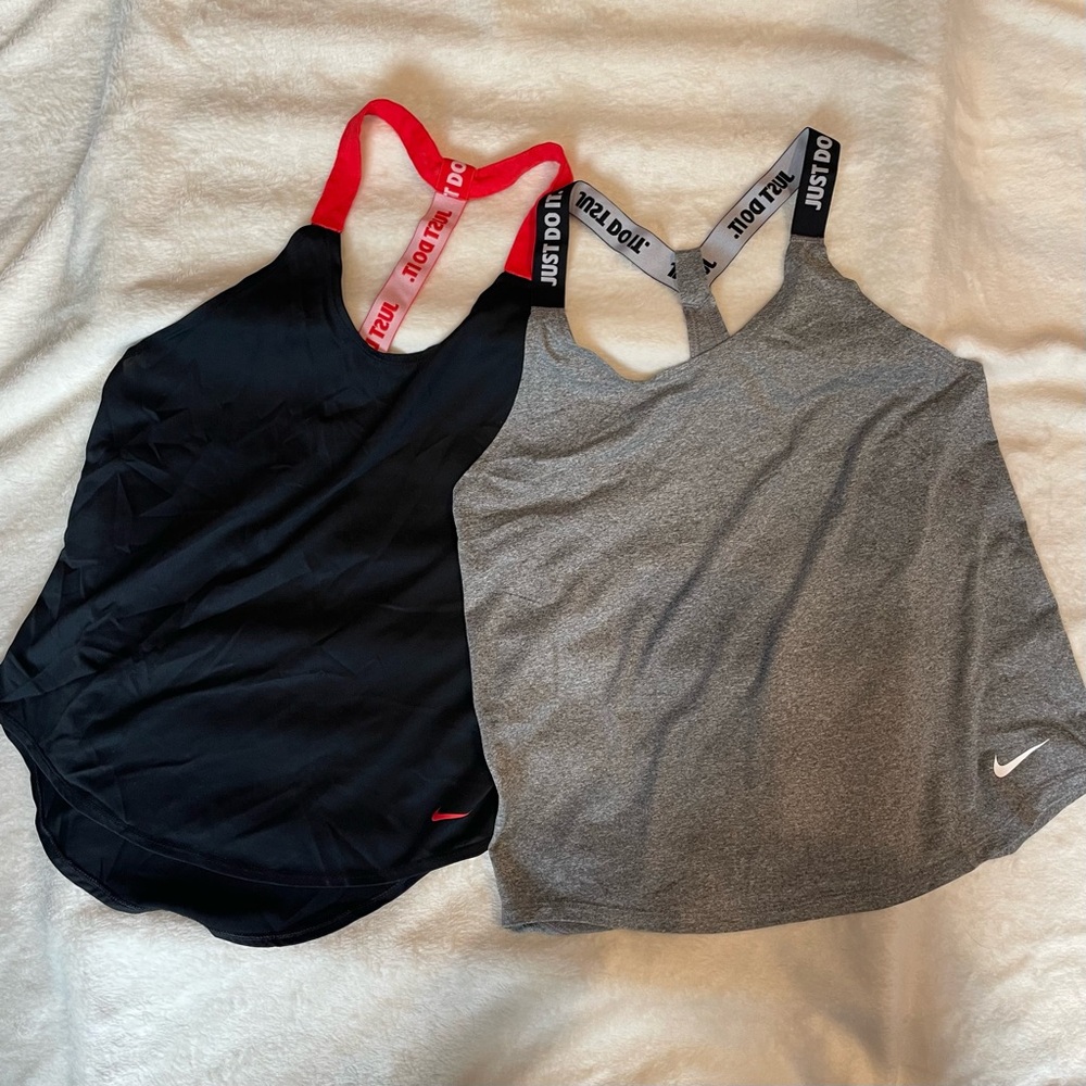 2 Nike Dri-Fit Racer back Tanks size S